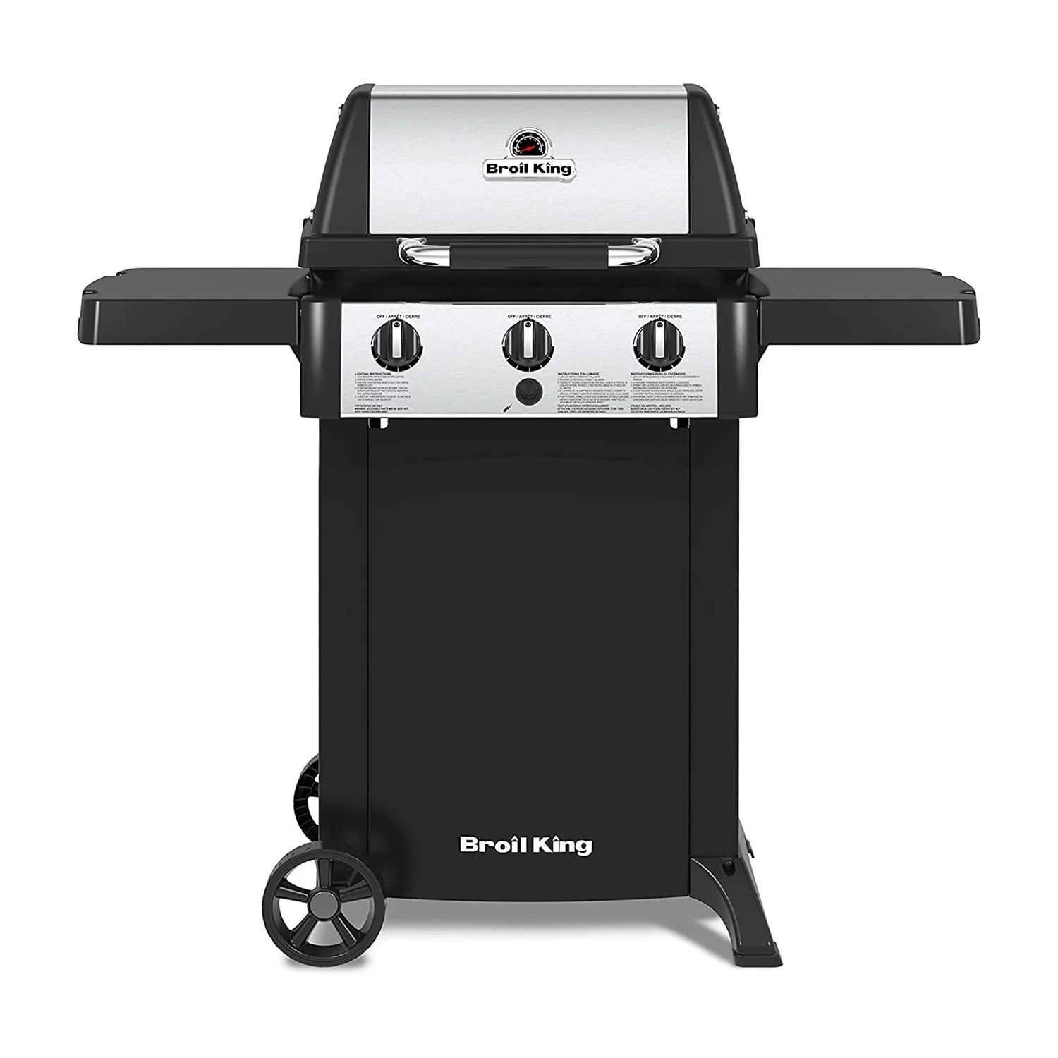 Broil King BK814154LP Outdoor Portable Gem 320 3 Burner Liquid Propane Gas Grill