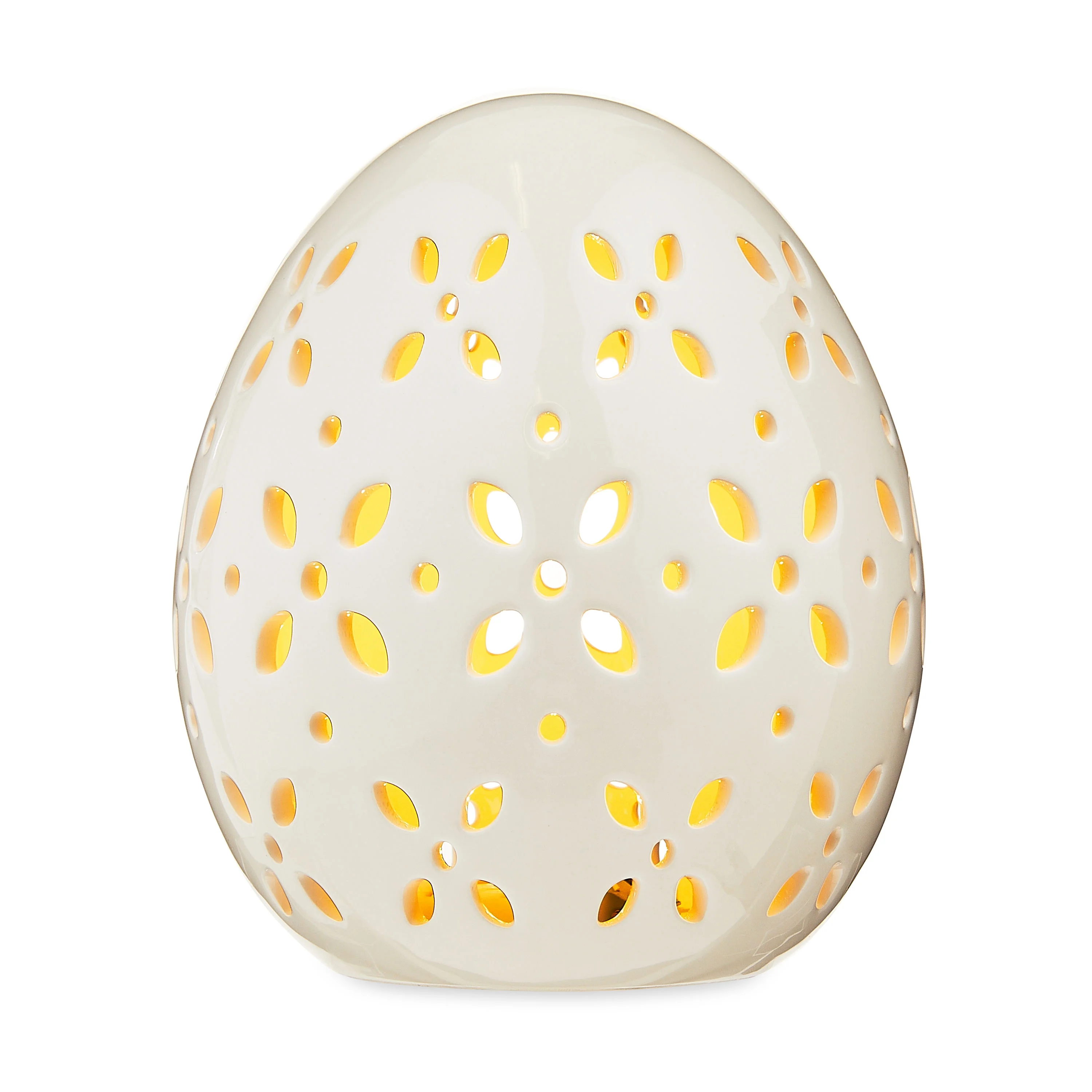 Easter Large Ceramic LED White Egg Decor, by Way To Celebrate