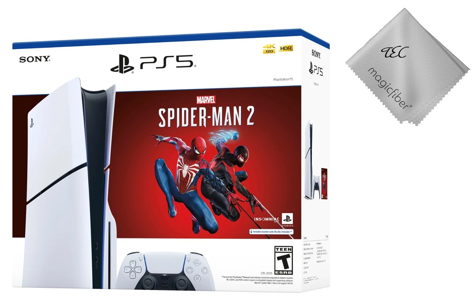 New TEC Sony PlayStation_PS5 Gaming Console (Disc Edition) with Marvel’s Spider-Man 2 Bundle (Slim)