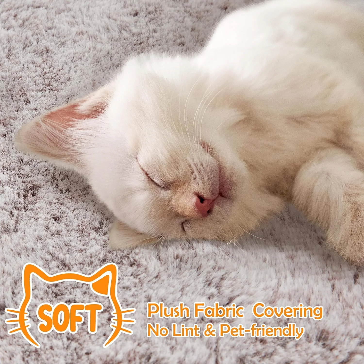 54in Cat Tree, Cat Tower with Double Cat Condo, Sisal Scratching Posts, and Dangling Balls, Cat Furniture Kitten Play House