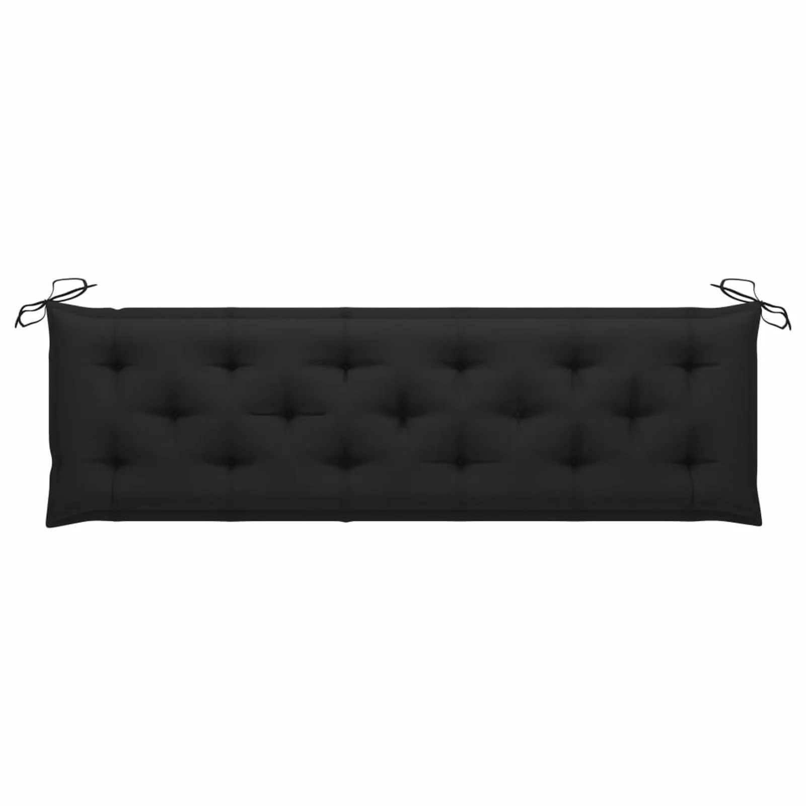 Garden Bench Cushion Black 70.9x19.7