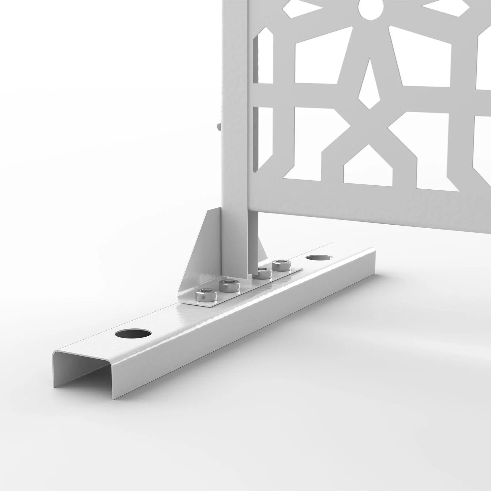 6.5 ft. H x 4 ft. W Laser Cut Metal Privacy Screen