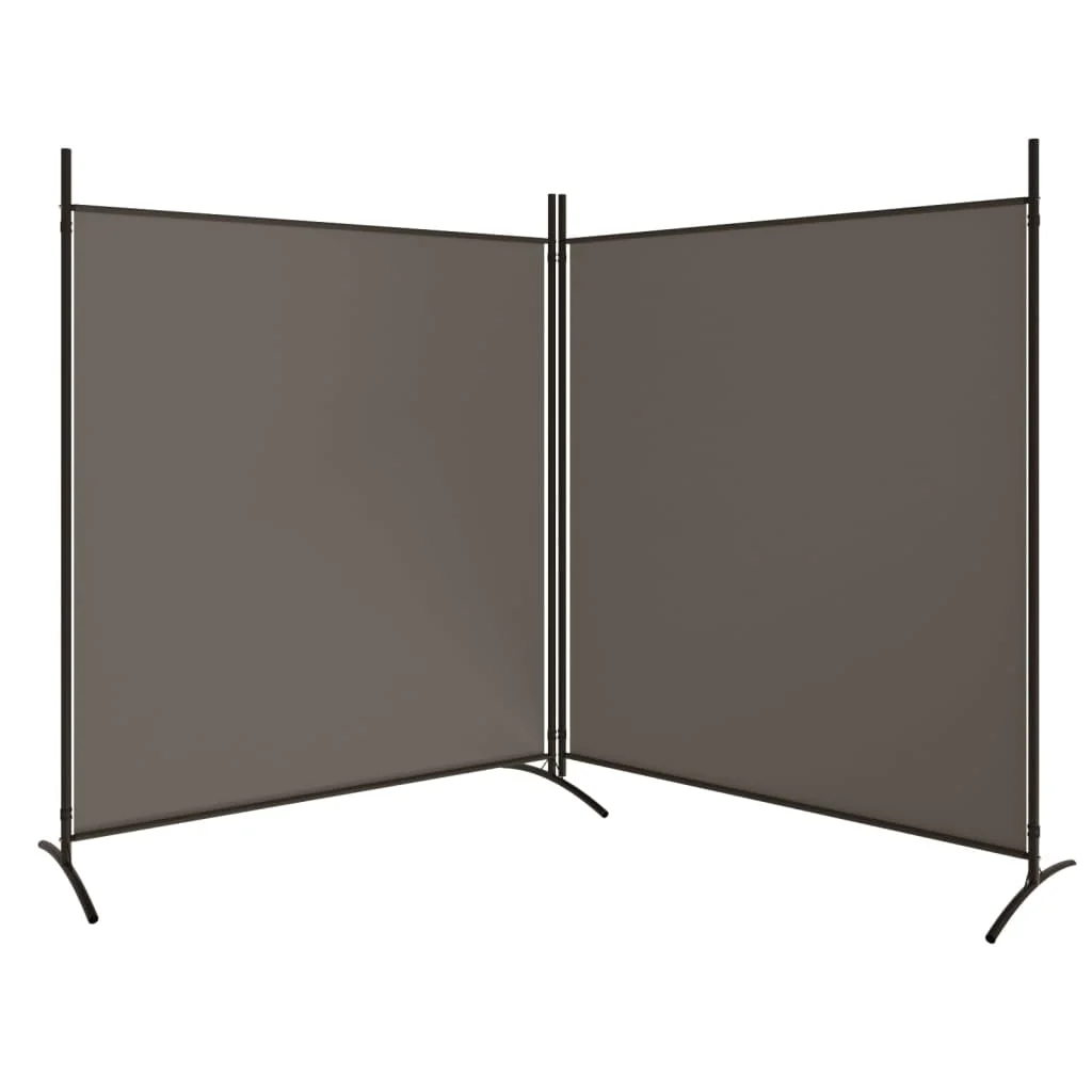 Anself 2-Panel Room Divider Anthracite 137