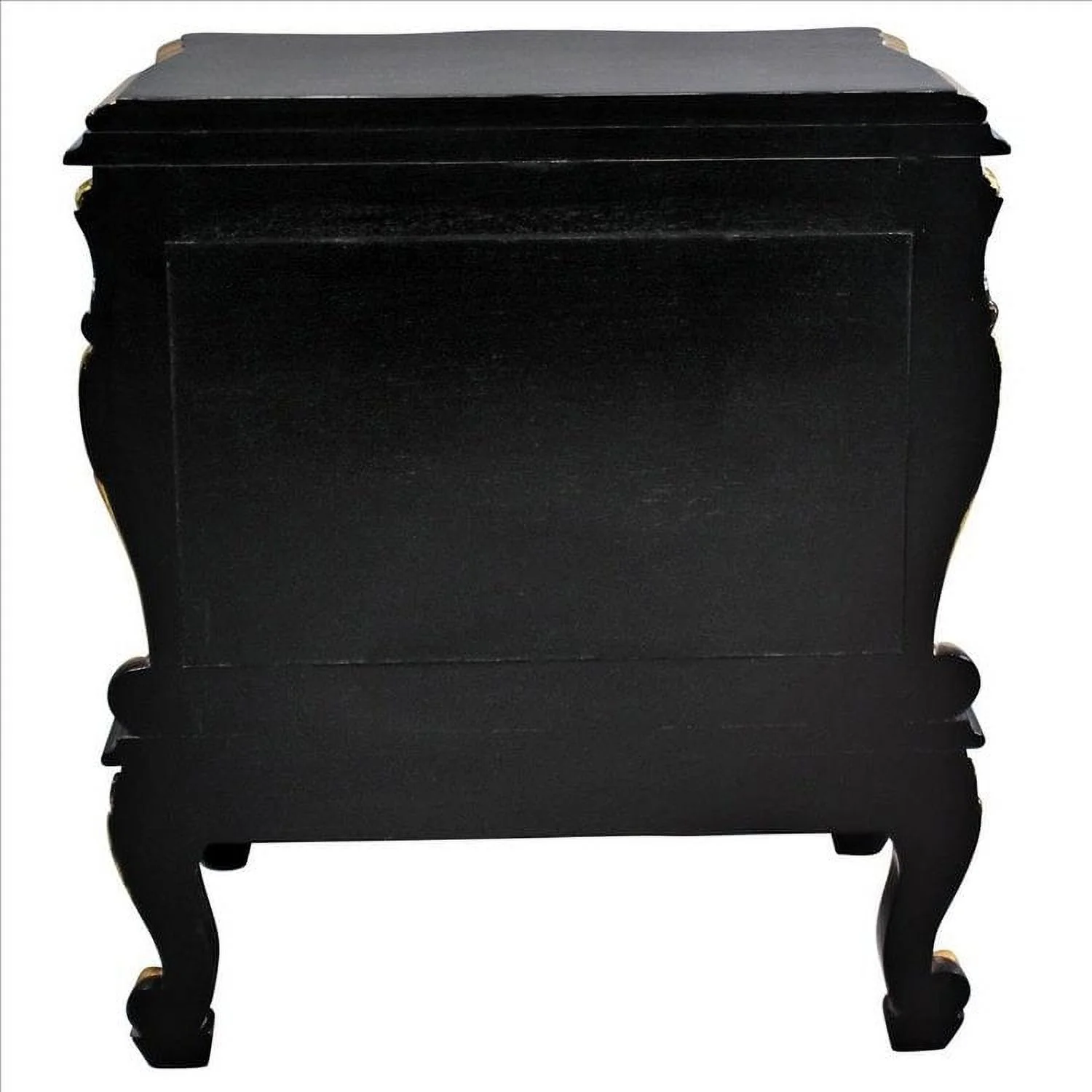 Design Toscano Viennese Rococo Mahogany Nightstand Side Table