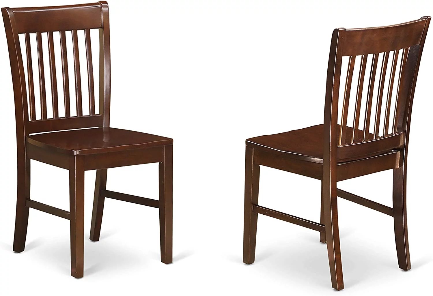 East West Furniture  5PC Set with Rectangular 36 x 54 Table with 12 in butterfly leaf and 4 Wood seat chairs
