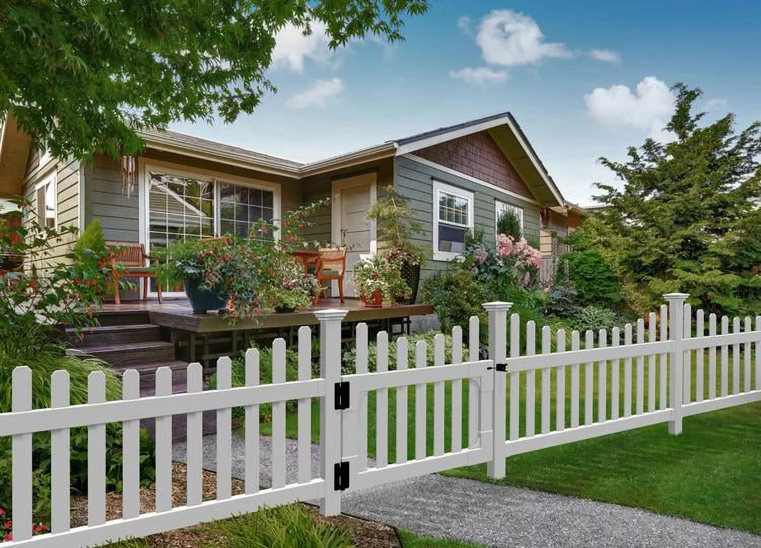 All American Vinyl Picket Gate