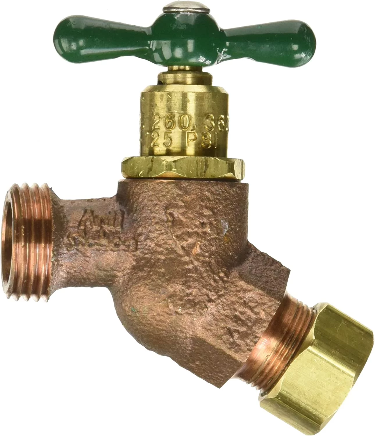 ARROWHEAD BRASS & PLUMBING 264CC-LF 1/2COP CMPx3/4Hose Bibb