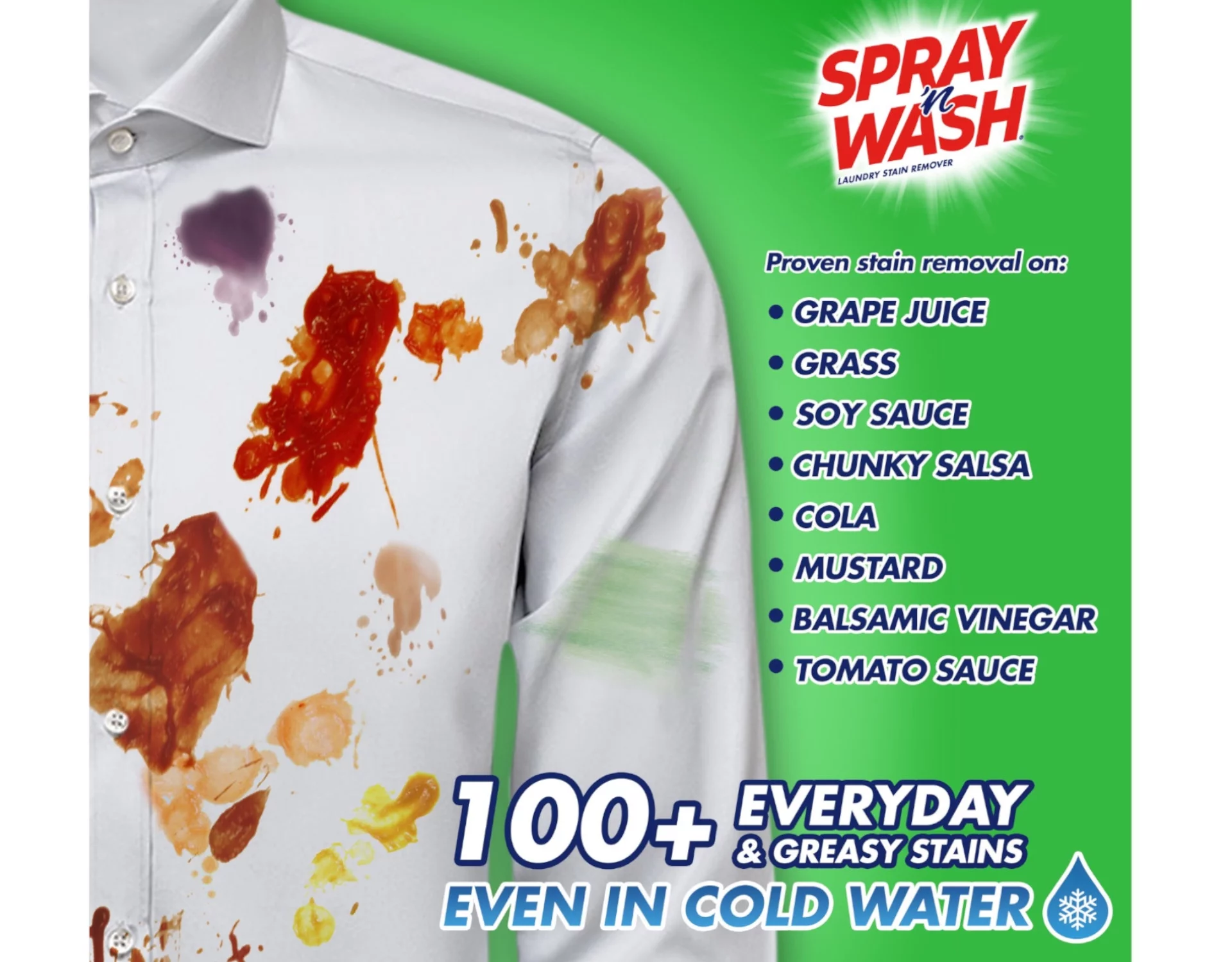 New Spray'n Wash Stain Remover, 22-oz. Trigger Spray Bottle , Each