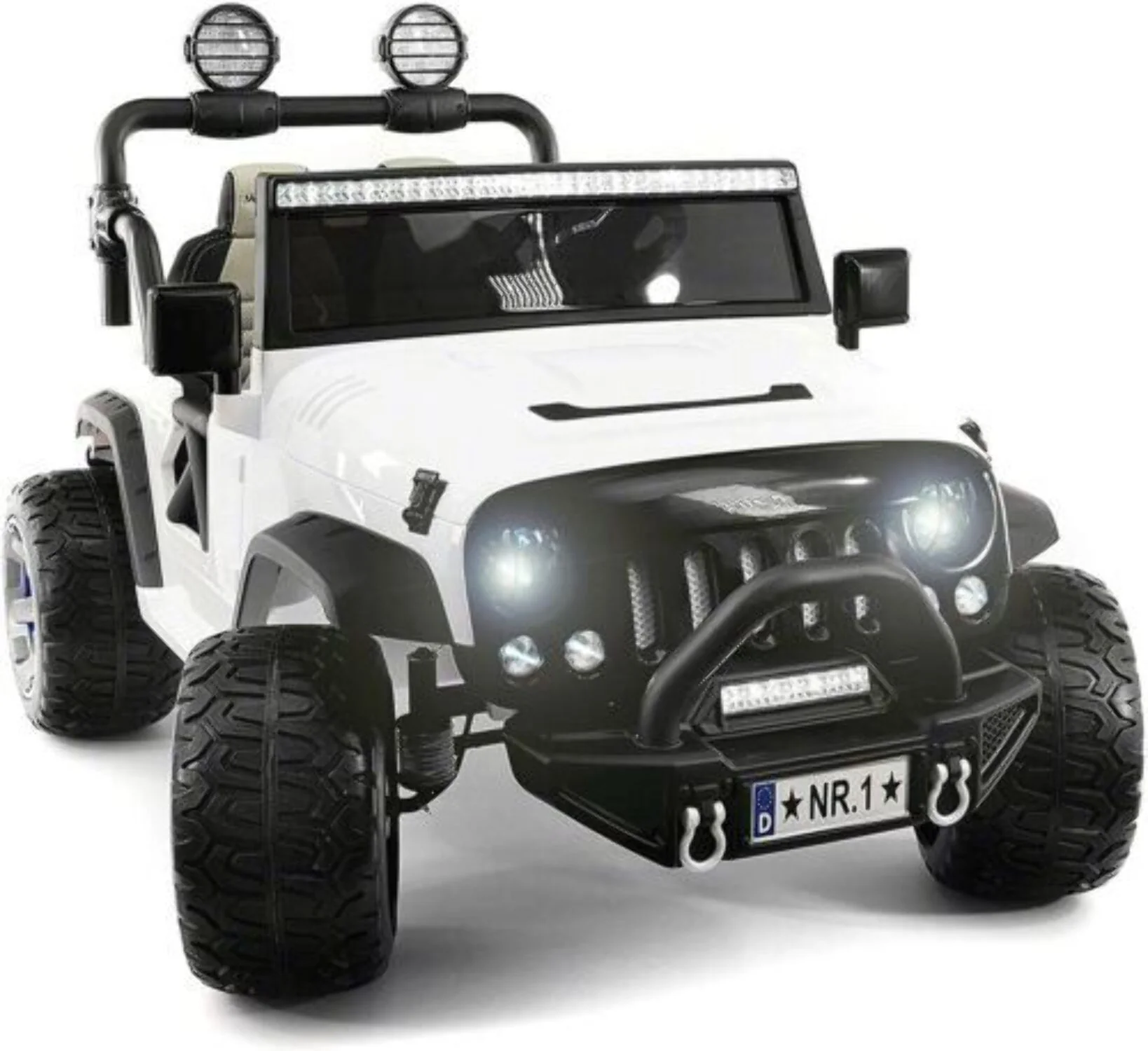 2023 Kids Jeep Two Seater Ride On Car with Remote Control, 3 Speeds, Music