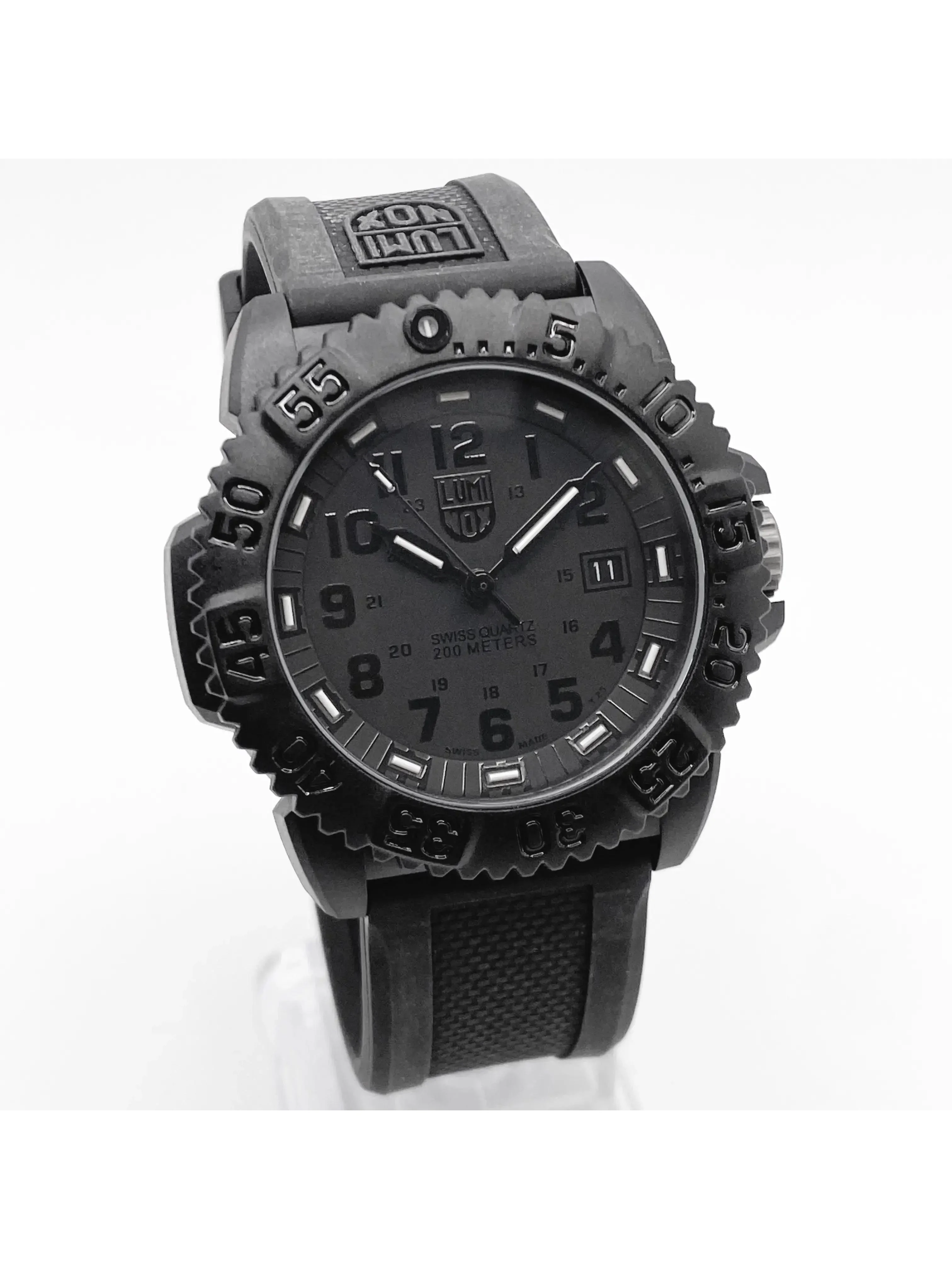 New Luminox Navy Seal Colormark 44mm Carbon Black Dial Quartz Watch XS.3051.BO.1