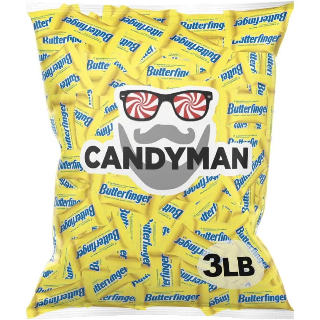 CANDYMAN (3 lbs) Chocolate Candy Bundle of Ferrero Rocher Butterfinger Individually Wrapped Fun Size Bulk Chocolate Bars