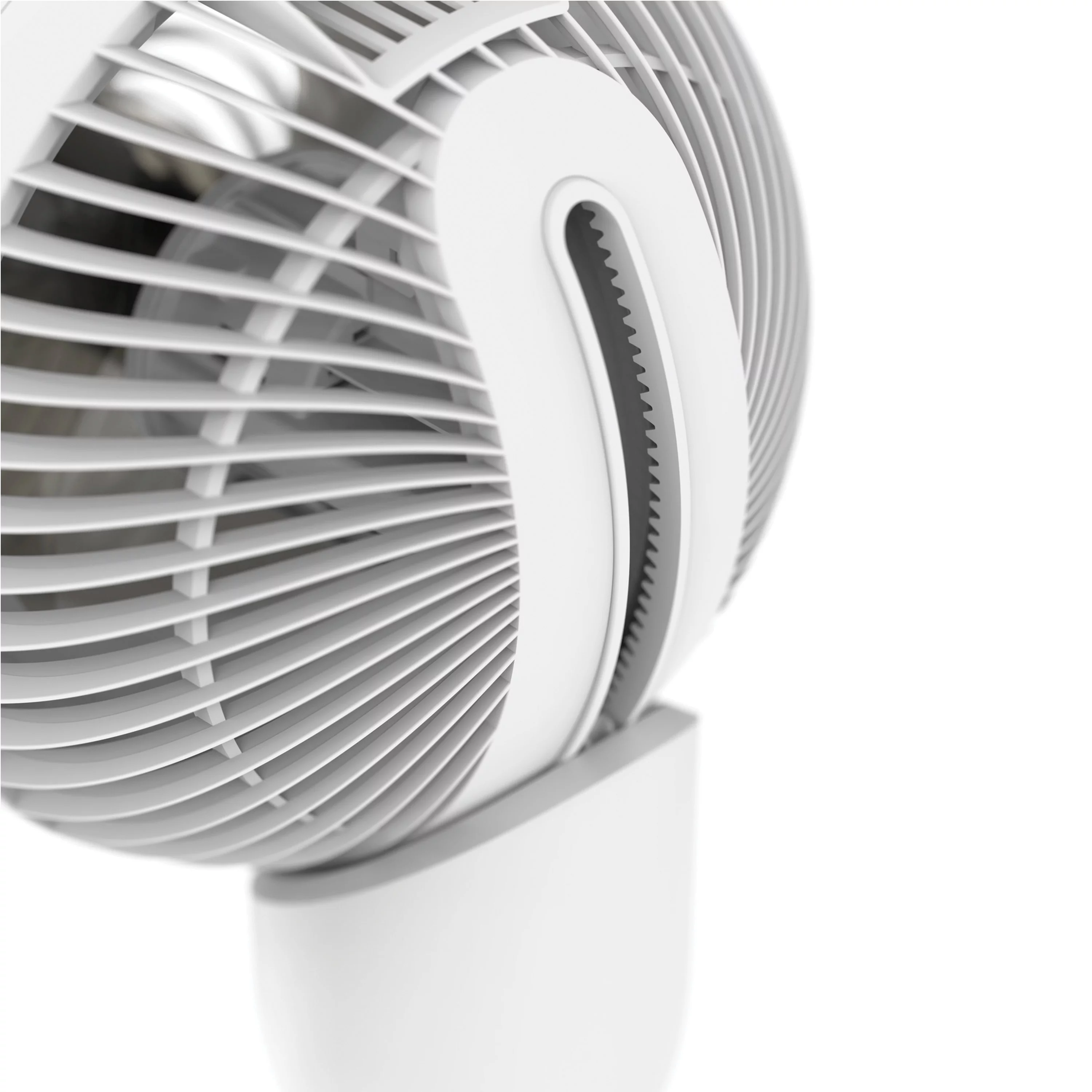 IDEAL Oscillating Fan, Height Adjustable, 4 Speed, 3 Blades, 10.25 inch, White