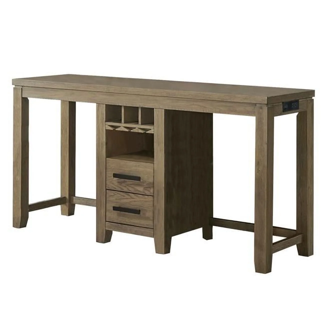 71 in. Saunders Bar Console Table with Power Strip