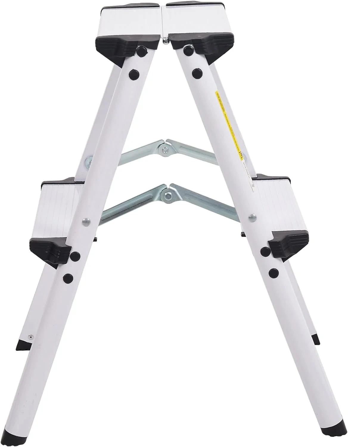 Aluminum 2-Step Stool Folding Double Sided Step Ladder Anti-Slip Sturdy And Wide Pedal Ladder Capacity 250 Lbs