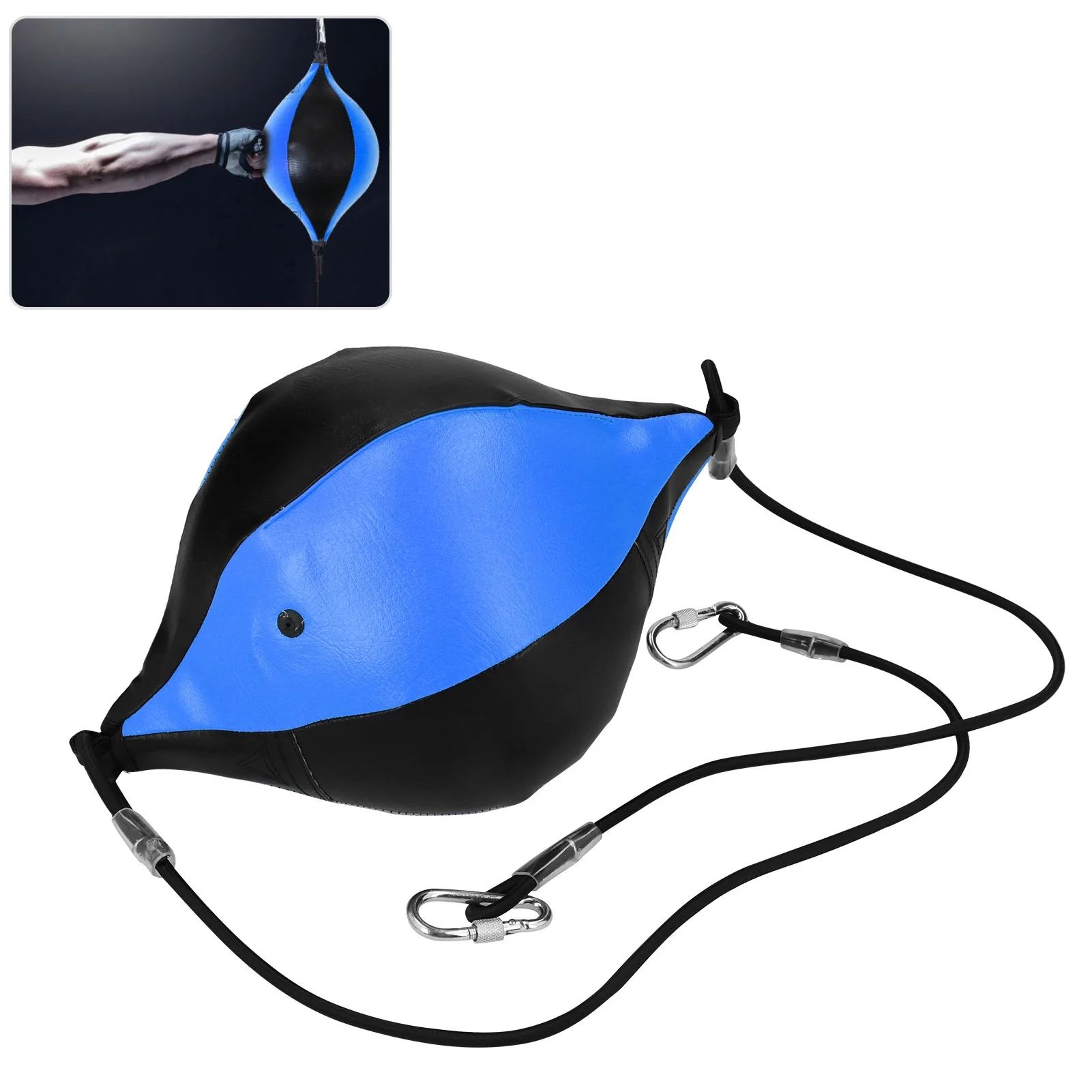 Verdant Touch Boxing Ball Bag Boxing Ball Punching Bag, Double End Speed Fitness Training Tool, Black and Blue