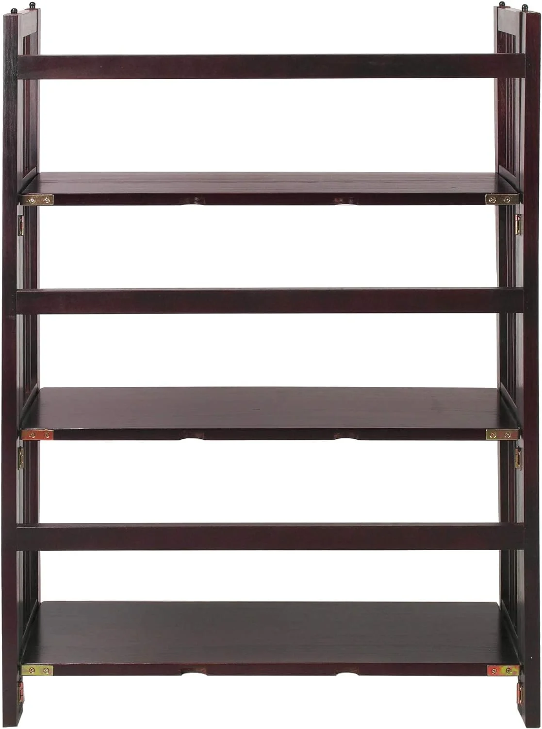 3 Shelf Folding Stackable Bookcase, 27.5