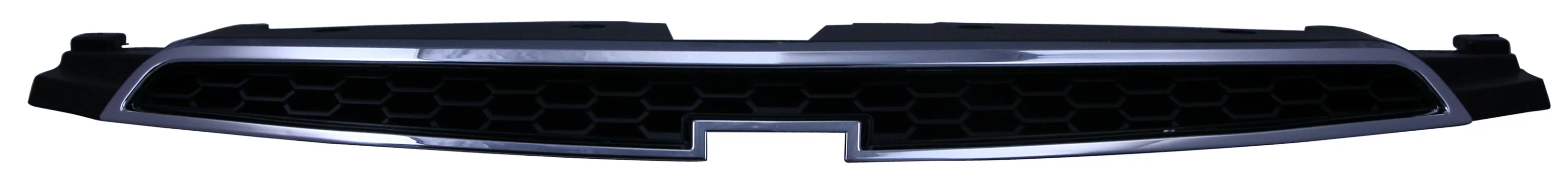 Grille Assembly Compatible with 2011-2014 Chevrolet Cruze Chrome Shell with Painted Black Insert