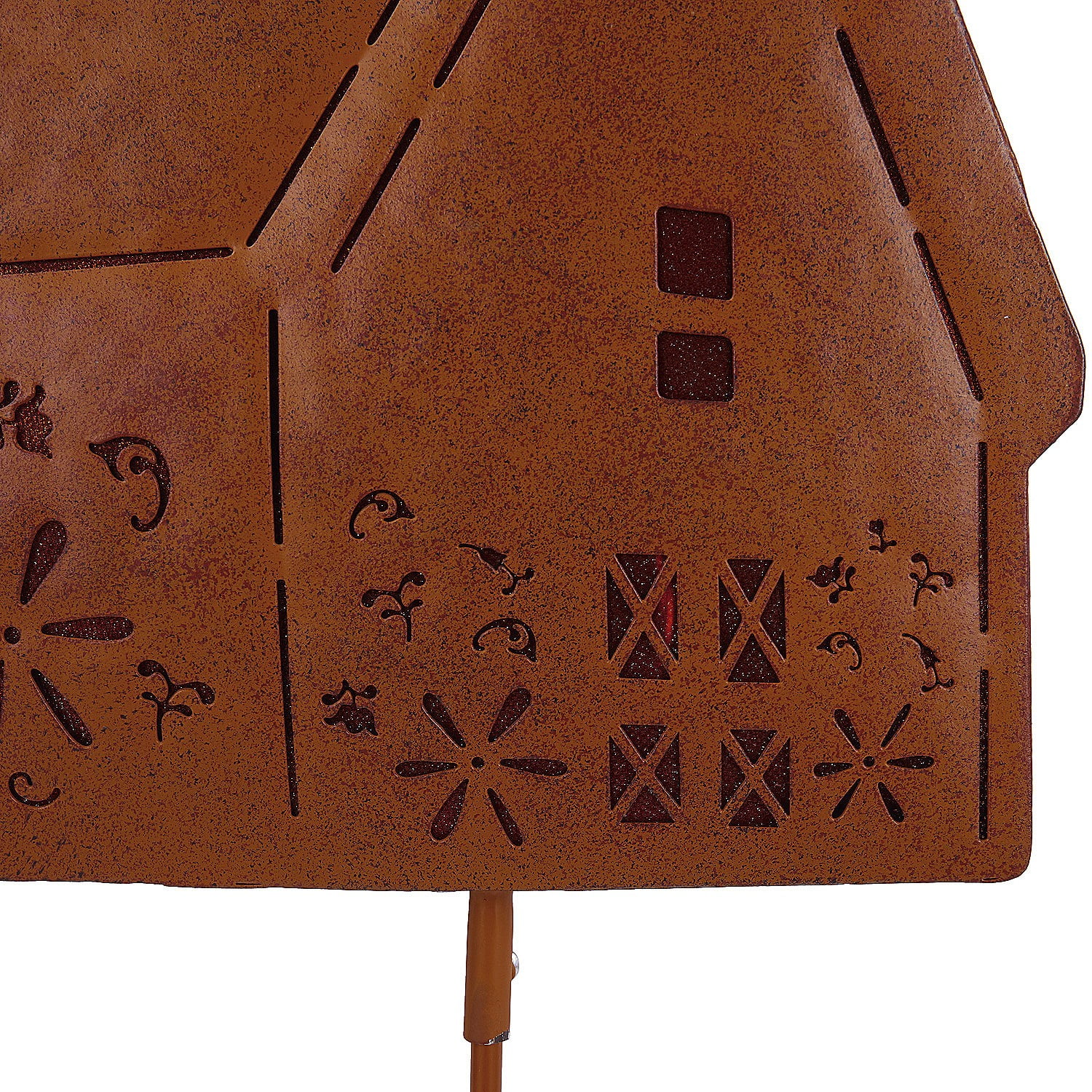 Solar Lighted Laser Cut Garden Stakes, Farmhouse