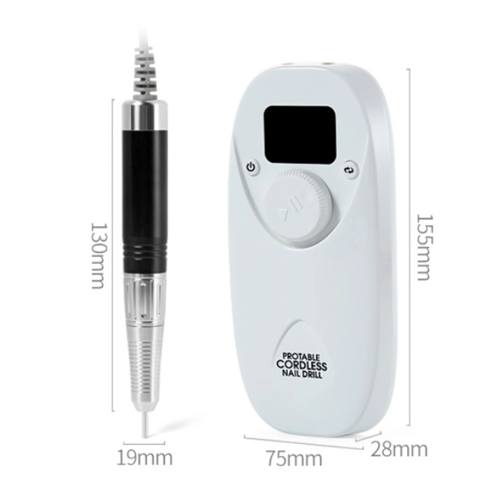 Dazzduo Drill Machine,Pedicure Tool Nail Drill Tool 2 Drill OWSOO Kit 30000RPM Drill 30000RPMSalon-Quality Pen Manicure Pedicure