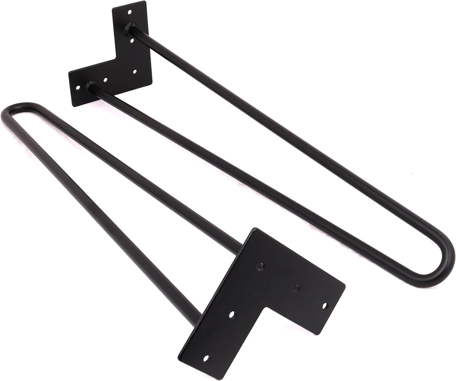 Hairpin Legs (Matte Black) DIY Industrial Strength Century Modern Table Legs, Set Of 4 (22'')