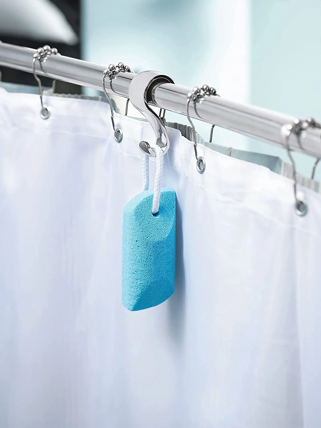 AUCHI DN2141CH 60-Inch Adjustable Stainless Steel Double Curved Shower Rod, Chrome