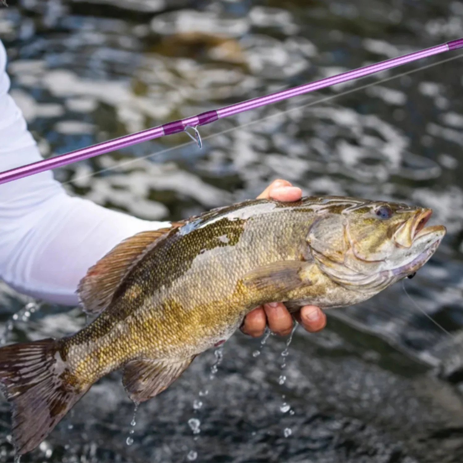 Sougayilang Spinning/Casting Fishing Rod and Reel Combo Carbon Fiber Protable 4 Piece Fishing Pole Set