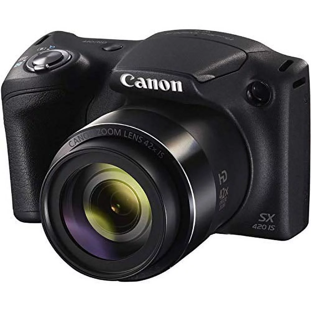 Canon PowerShot SX420 IS (Black) with 42x Optical Zoom and Built-In Wi-Fi Digital Camera & 16GB SDHC