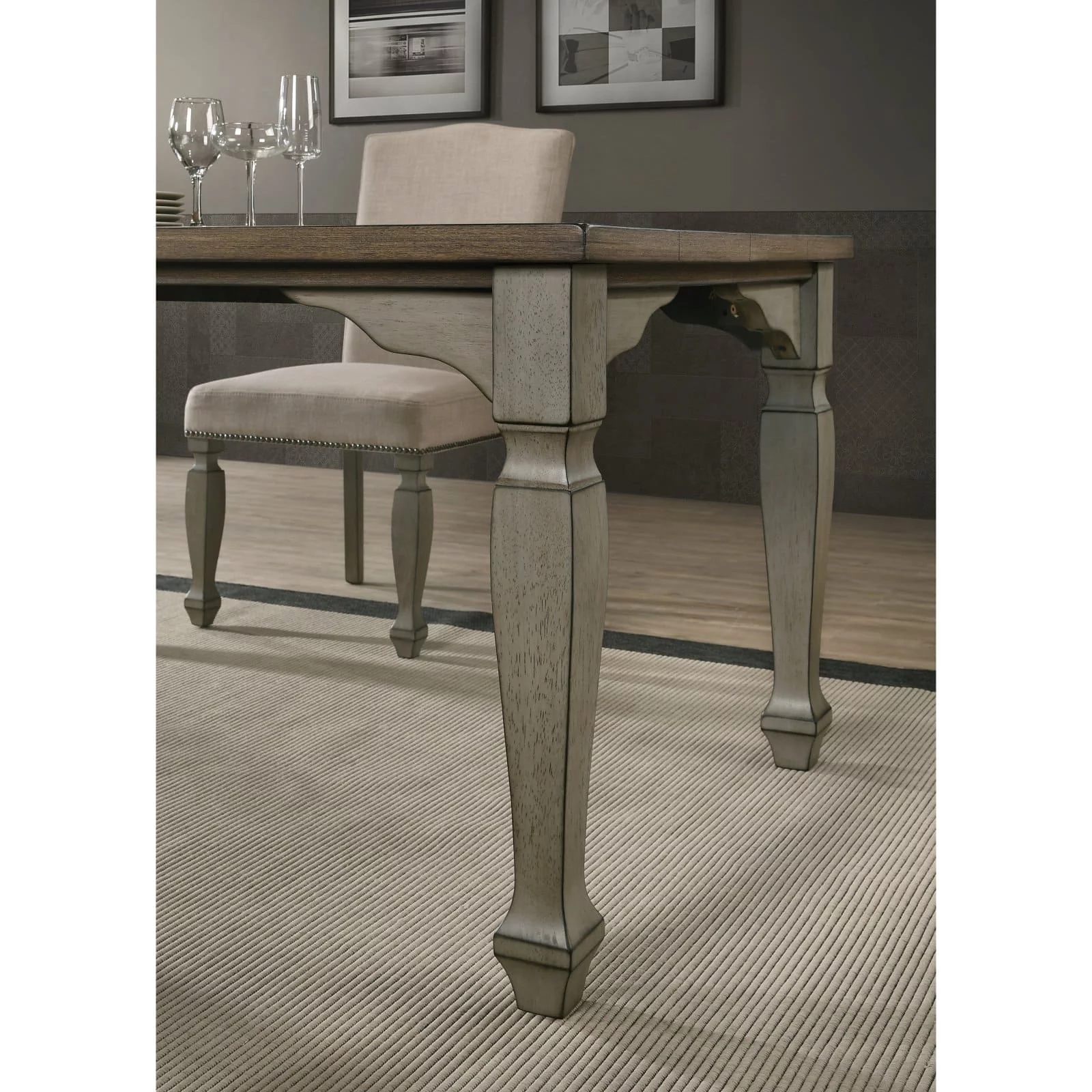 Roundhill Furniture Breda Rectangular Dining Table
