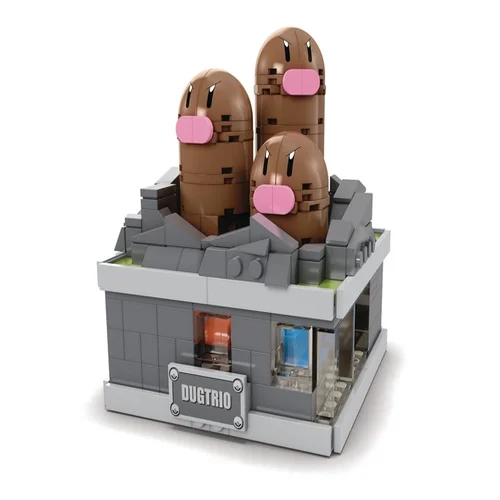 Pokemon Mega Construx Mini Motion Dugtrio