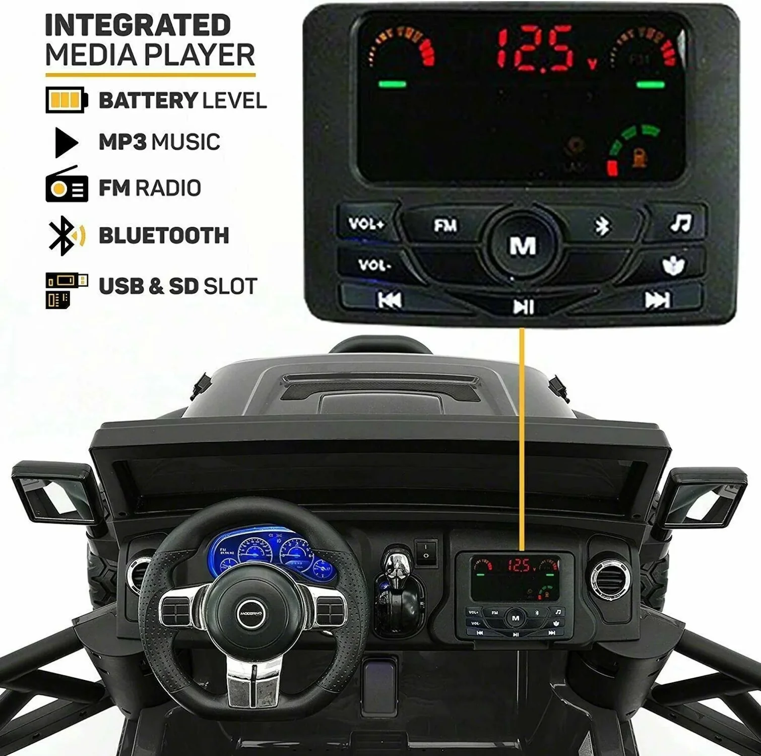 2023 Kids Jeep Two Seater Ride On Car Truck with Remote Control and Music