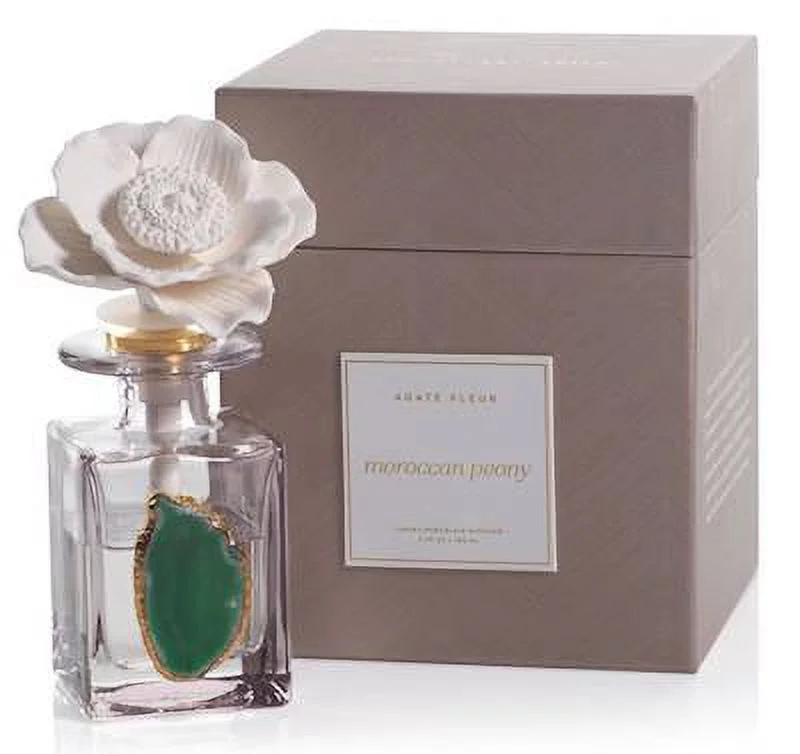 MOROCCAN PEONY Agate Flower Zodax Porcelain Diffuser