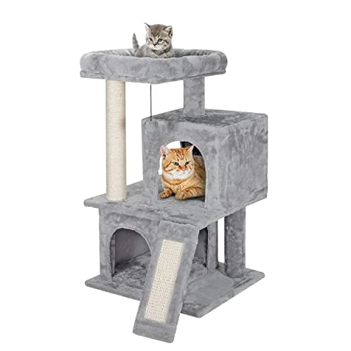 ZENY 33.5 inches Cat Tree Tower with Scratching Posts - Kittens House Furniture Trees