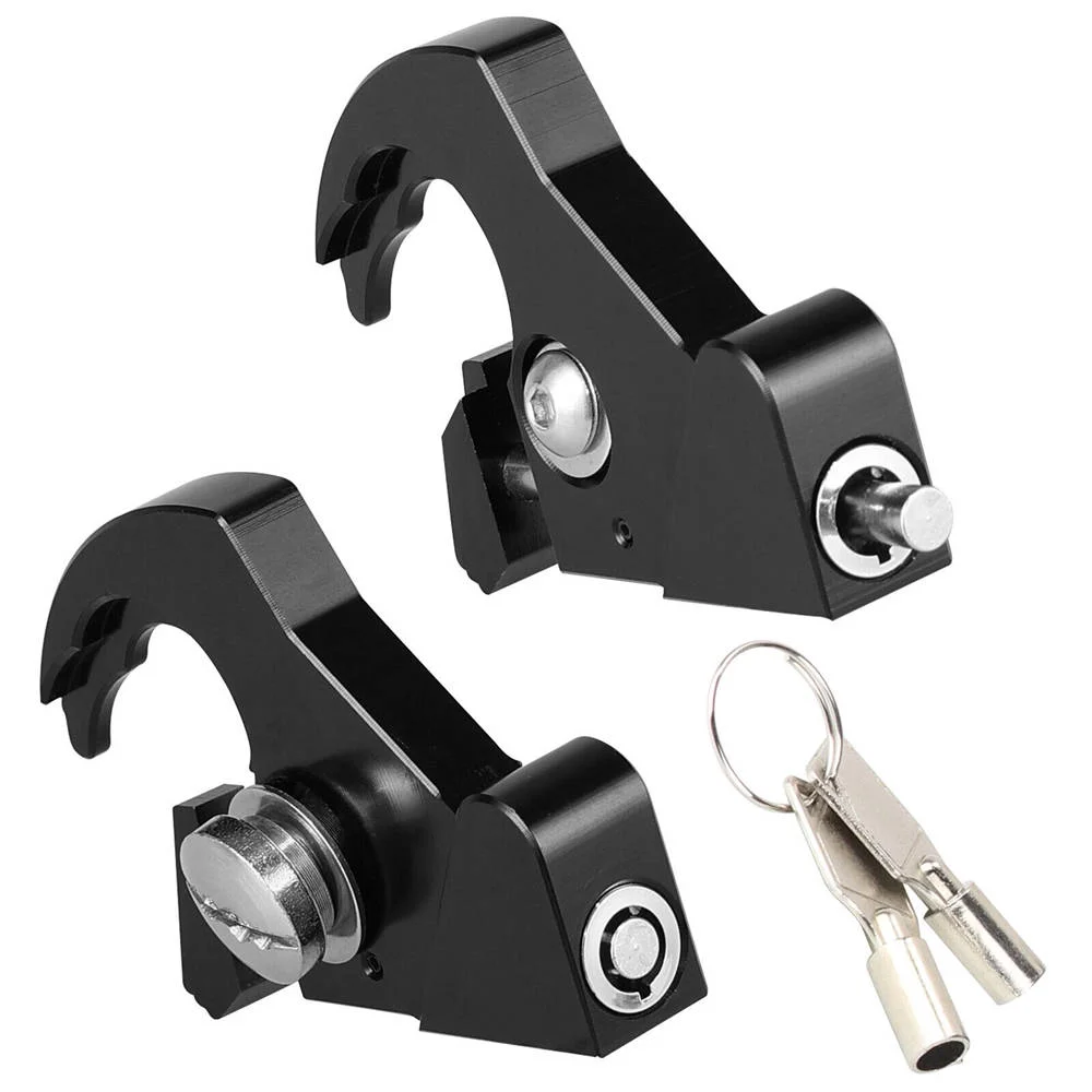 ALLTIMES 1Pair Luggage Rack Docking Latch Clip for Harley for Touring for Softail for Sportster for Dyna Detachable Sissy Bar Backrest, Aluminium Alloy