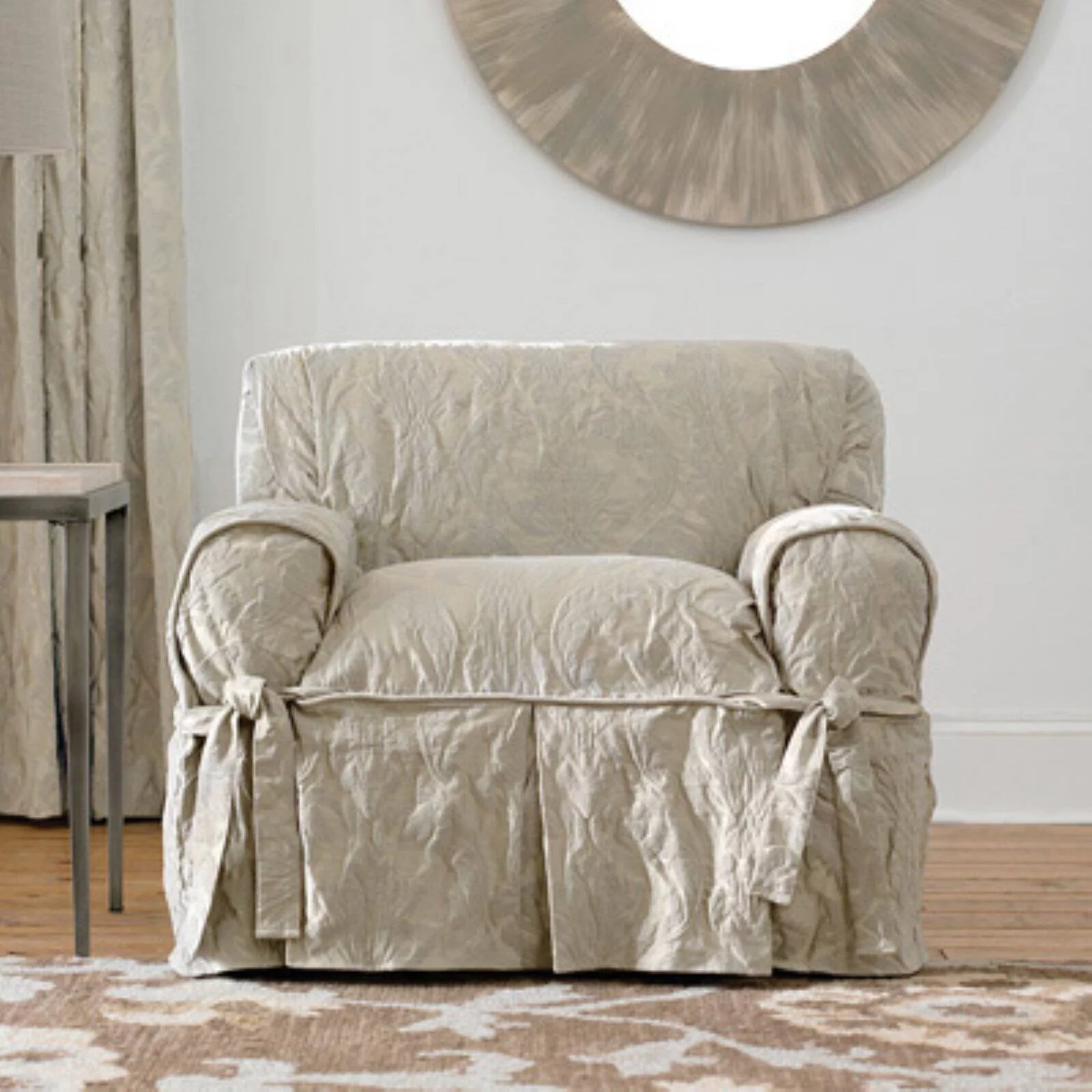 Sure Fit Matelasse Damask Chair Slipcover
