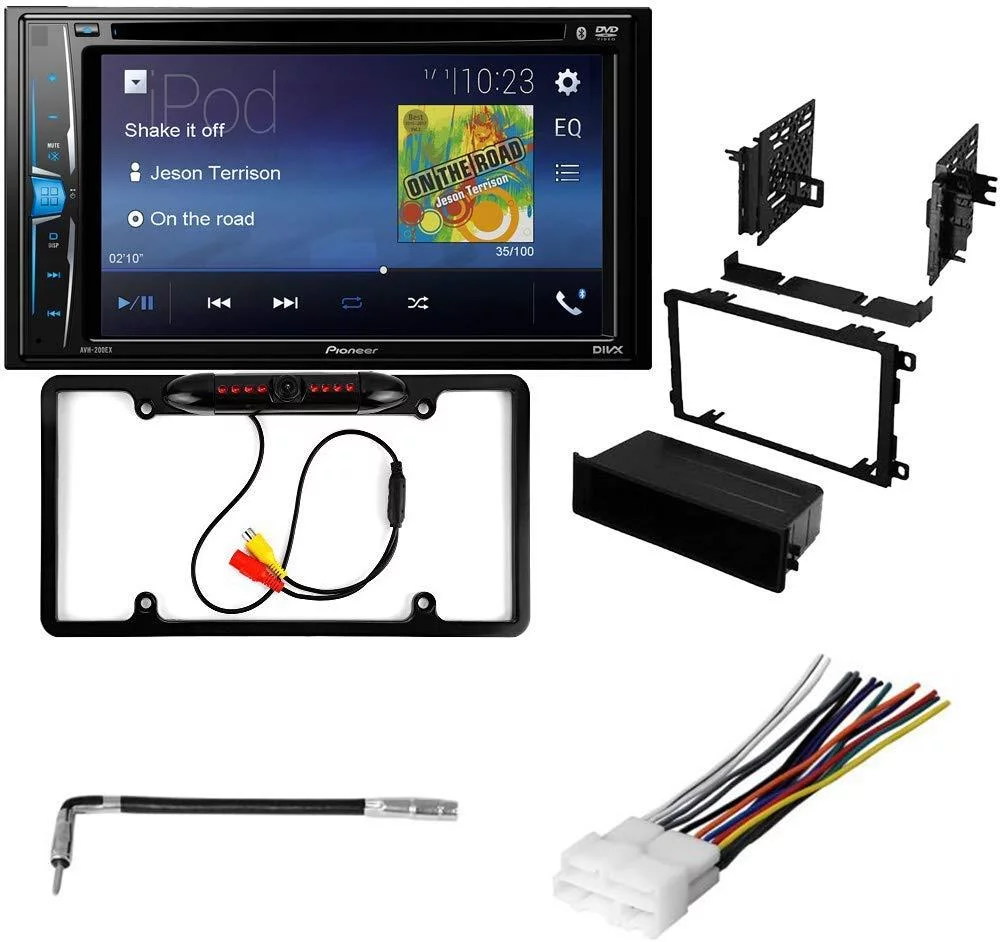 KIT769 Bundle with Pioneer Multimedia DVD Car Stereo and Installation Kit - for 1992-1995 Cadillac Eldorado / Bluetooth DVD Touchscreen Radio - Backup Camera, Double Din Dash Kit