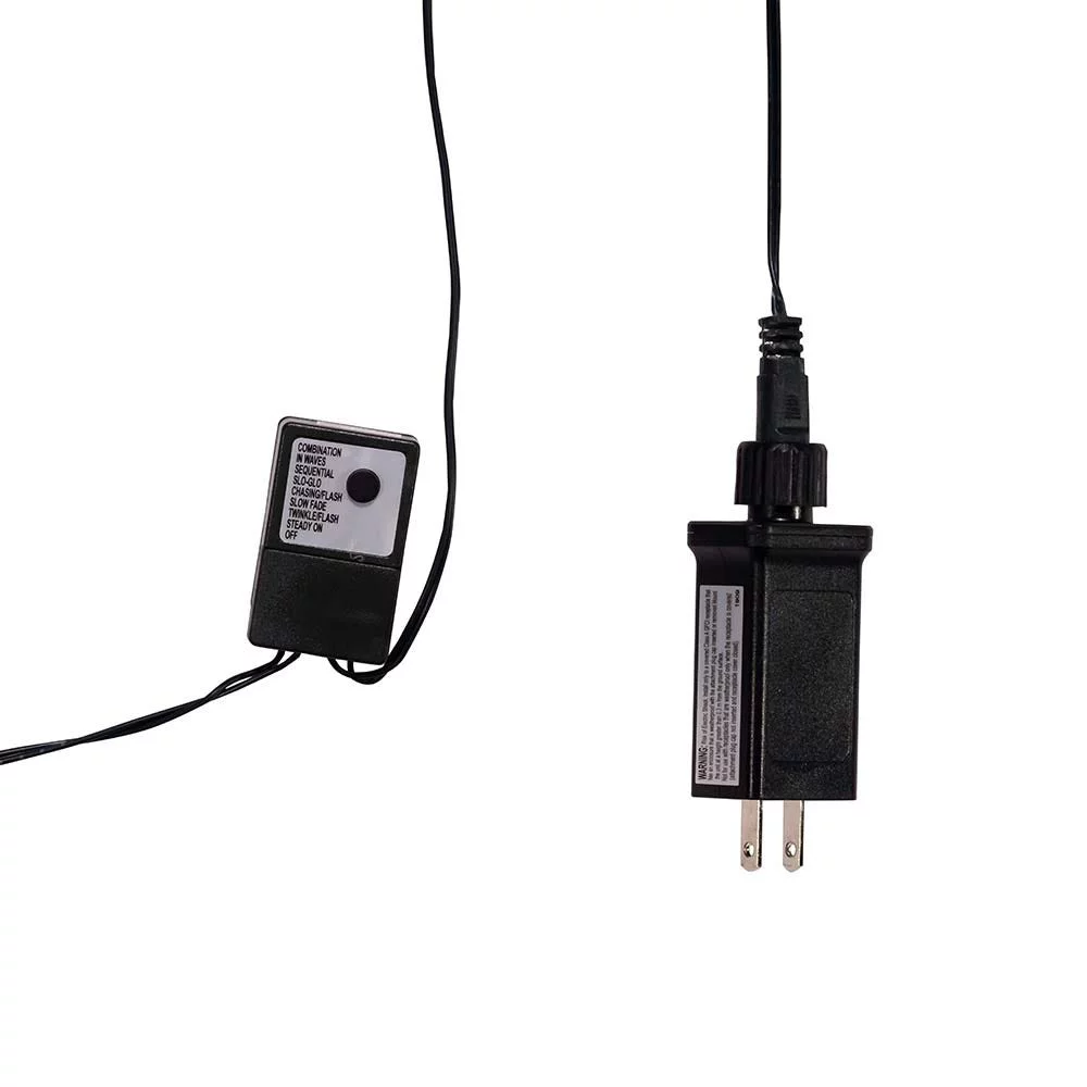 Kurt Adler 2000-Light 65-Foot Cluster Garland with Warm White LED Lights