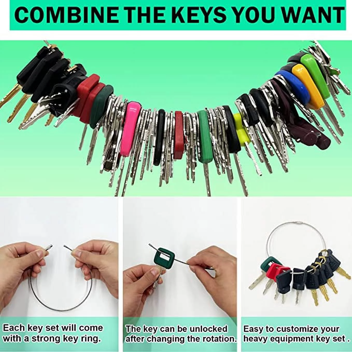 77 Pro Heavy Equipment Construction Equipment Keys Set