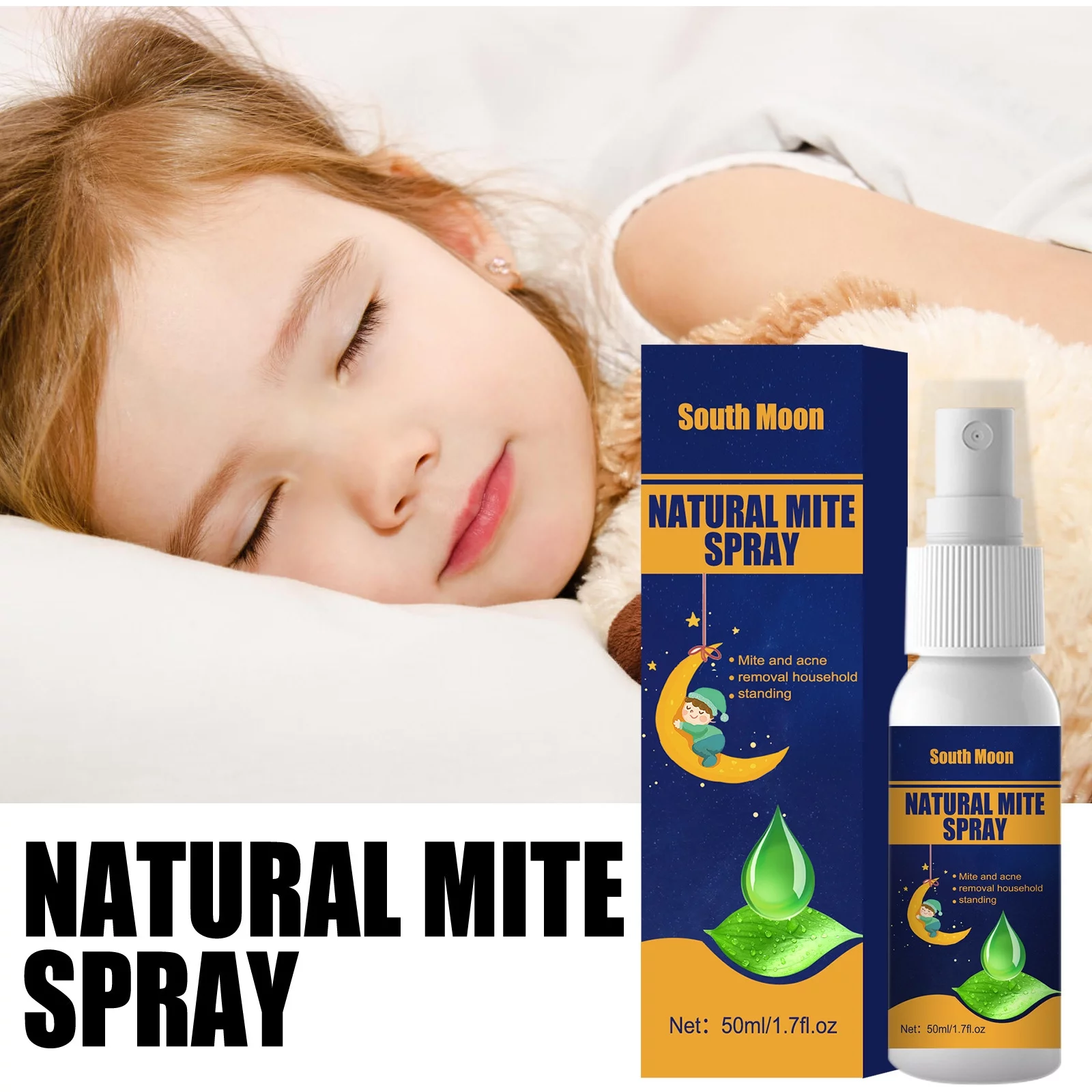 Yuxuan Mite Killer Spray, Green + Non-toxic, 100% Kill + Extended Protection