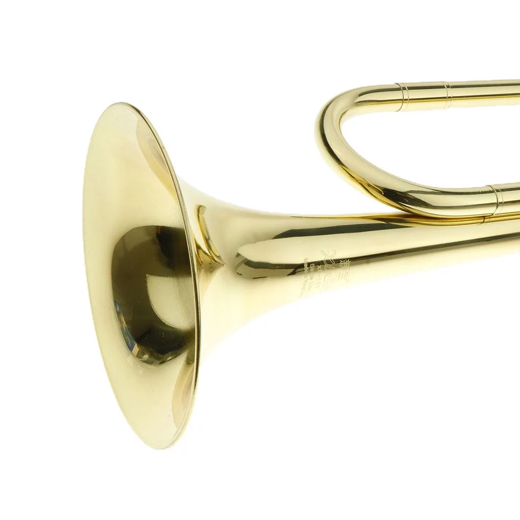 1 Set Brass B Key Students School Marching Bugle Mini Trumpet en With 7C Mouthpiece Gloves