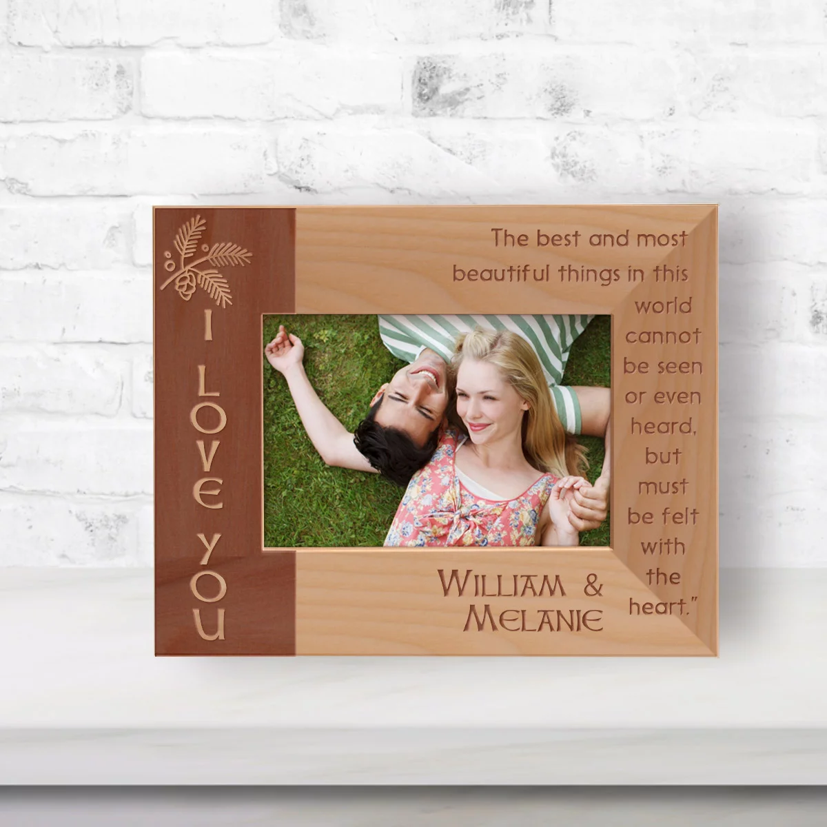 The Best And Most Beautiful Things In This World Cannot Be Seen Or Even Heard But Must Be Felt With The Heart Personalized Wooden Frame-5