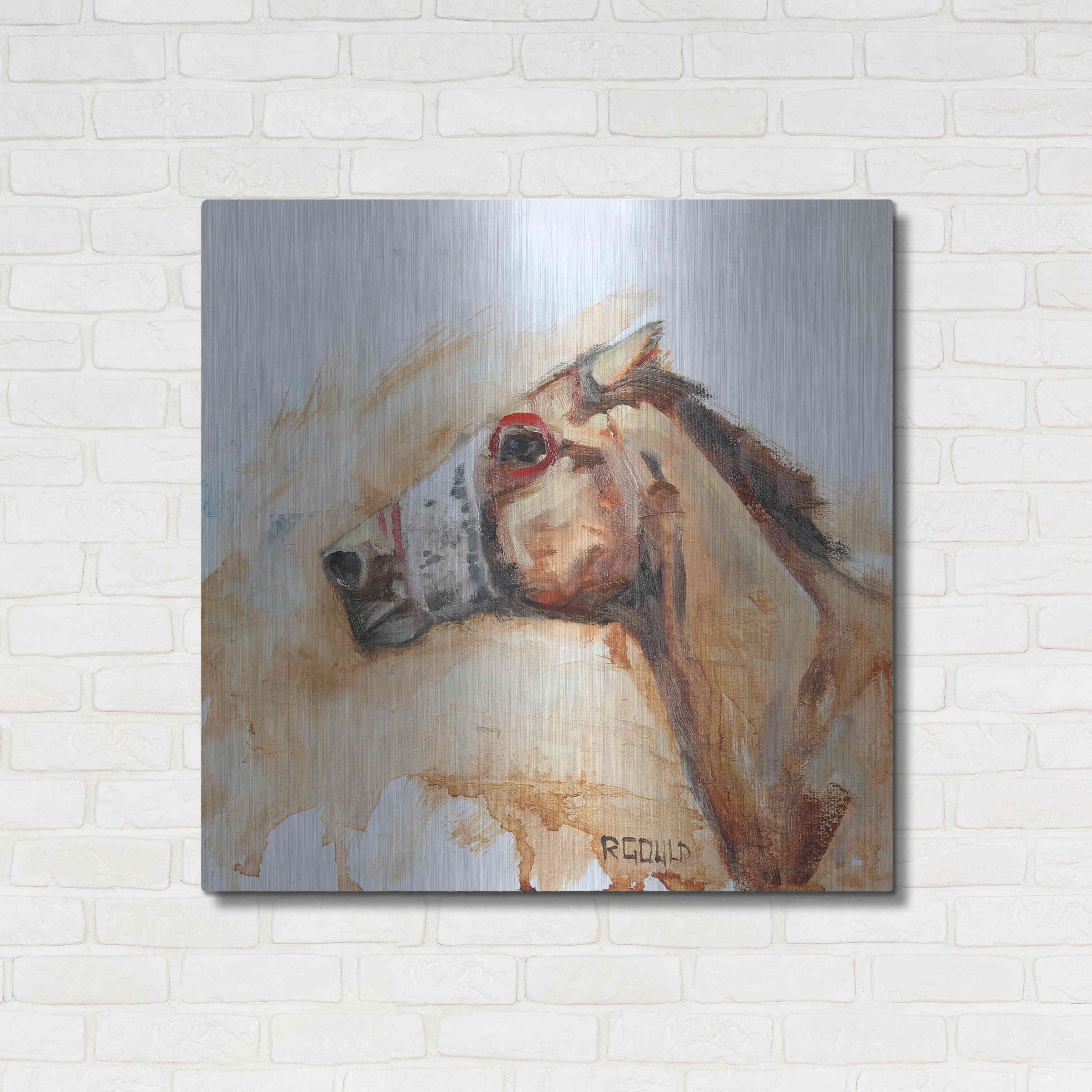 Luxe Metal Art 'Racin'' by Renee Gould, Metal Wall Art, 36