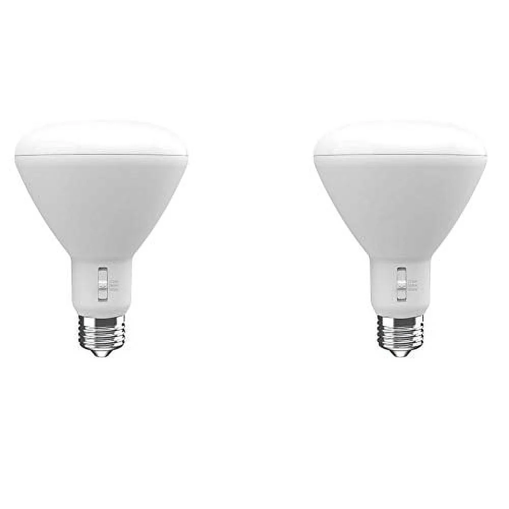 EcoSmart 90-Watt Equivalent BR30 Dimmable LED Light Bulb with 3 Color Choices 2700K/3000K/5000K (2-Pack)