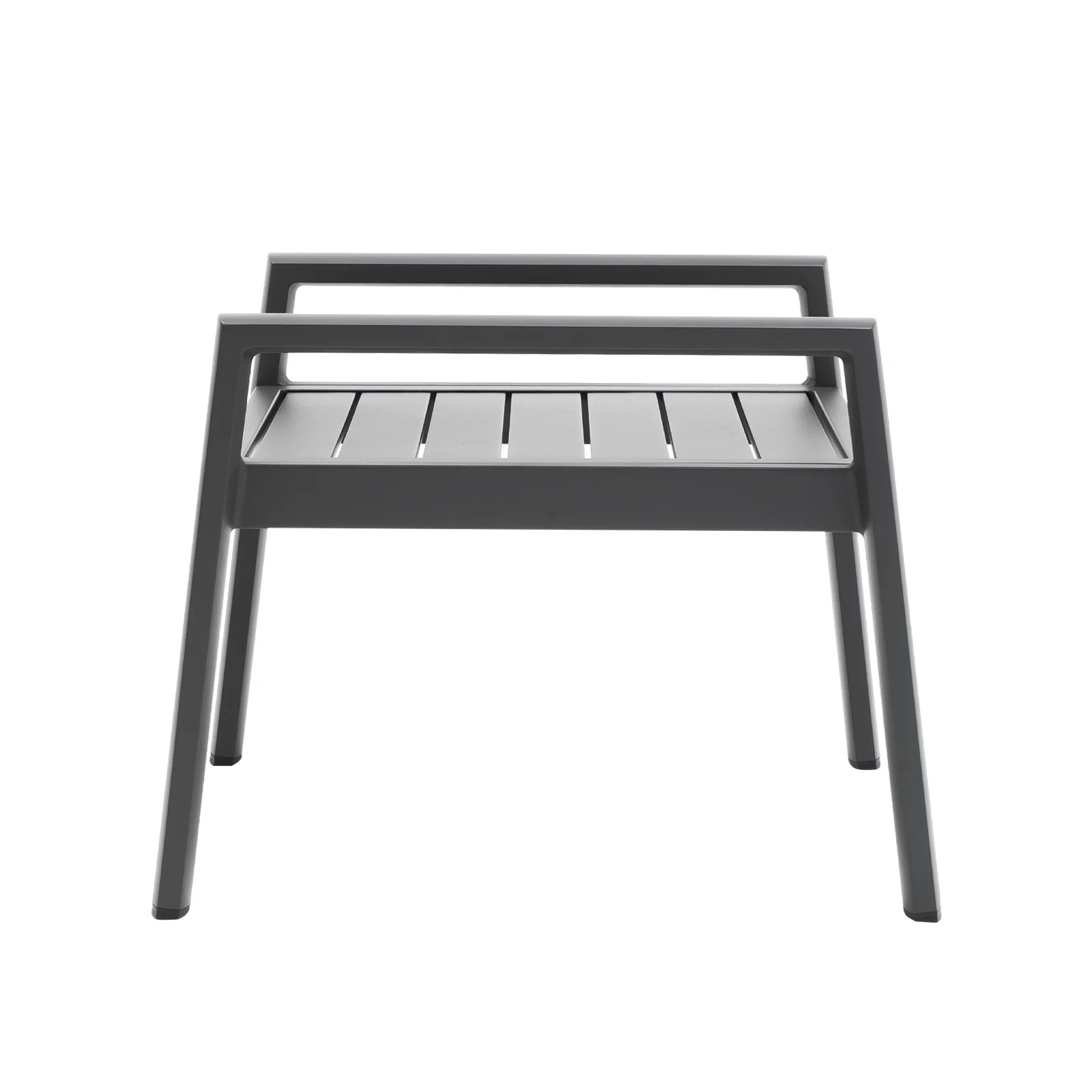 Outdoor Side Table Patio Side Tables for Outside Patio End Table Small Aluminum End Tables,Grey