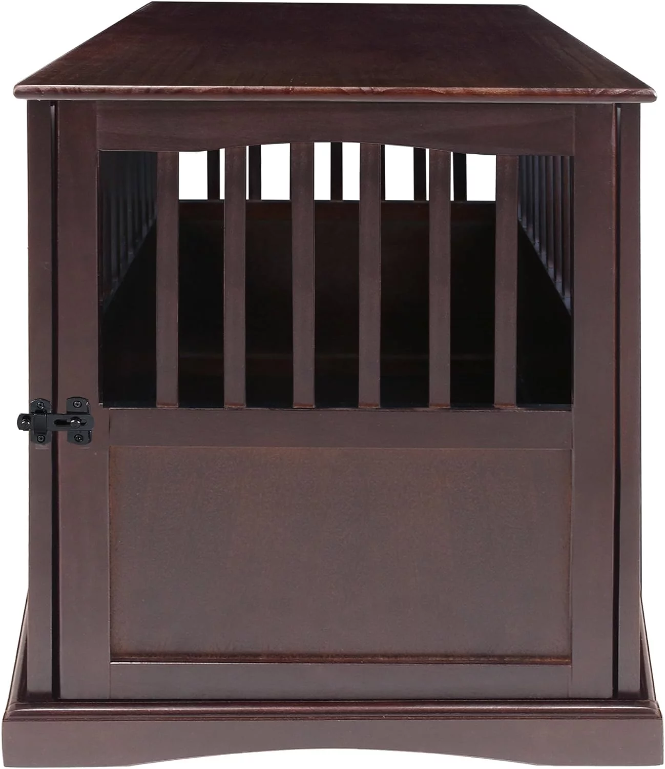 Wooden Large Pet Crate, End Table, Espresso, 24 X 36.5 X 29.5 In