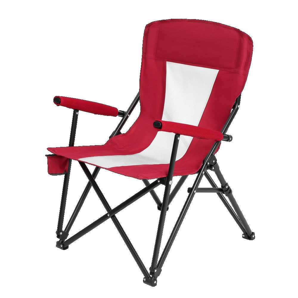 steel folding chair  red