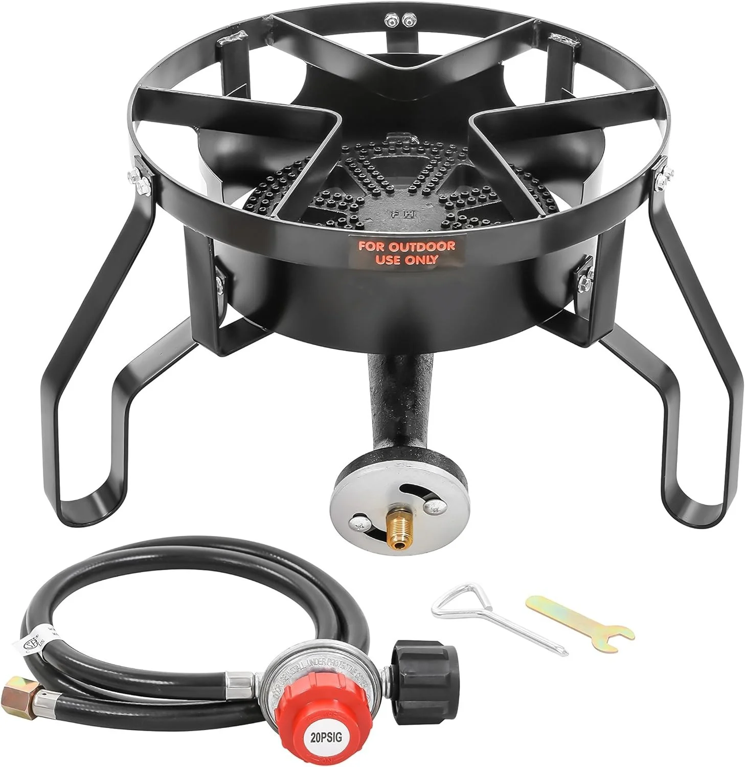 Banjo 16” Single Propane Burner; 200,000BTU 1 Burner Portable Gas Stove