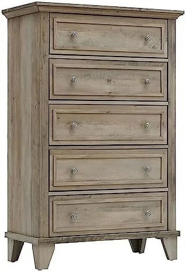 MQLIFEBOOM 5 Drawers Dresser for Bedroom  Modern White Dresser Chest of Drawers  Tall Bedroom Dressers &  Clothes Organizer Metal Handles  Accent  Cabinet for Closet  Living Room  Hal