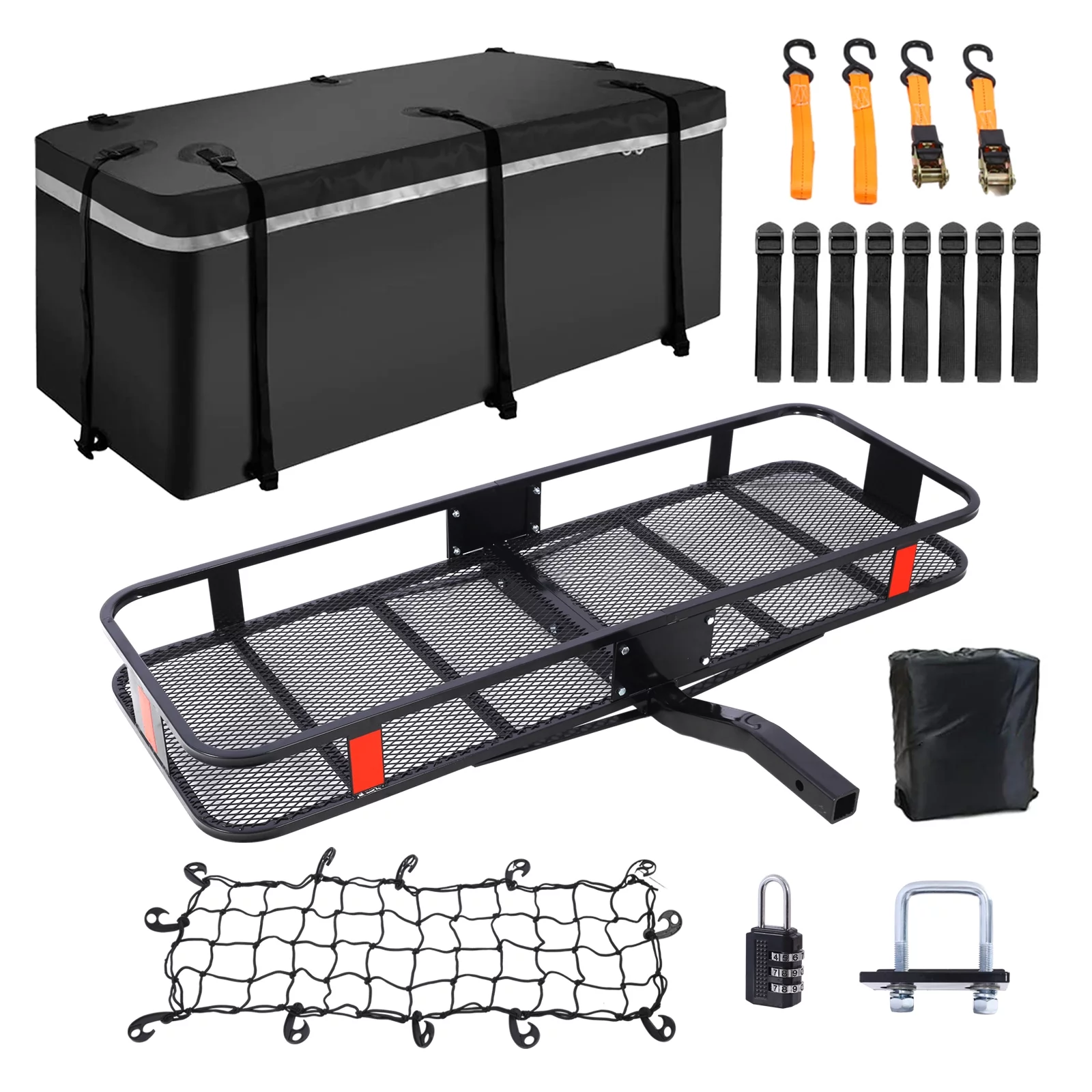 Hitch Mount Cargo Carrier Basket 60