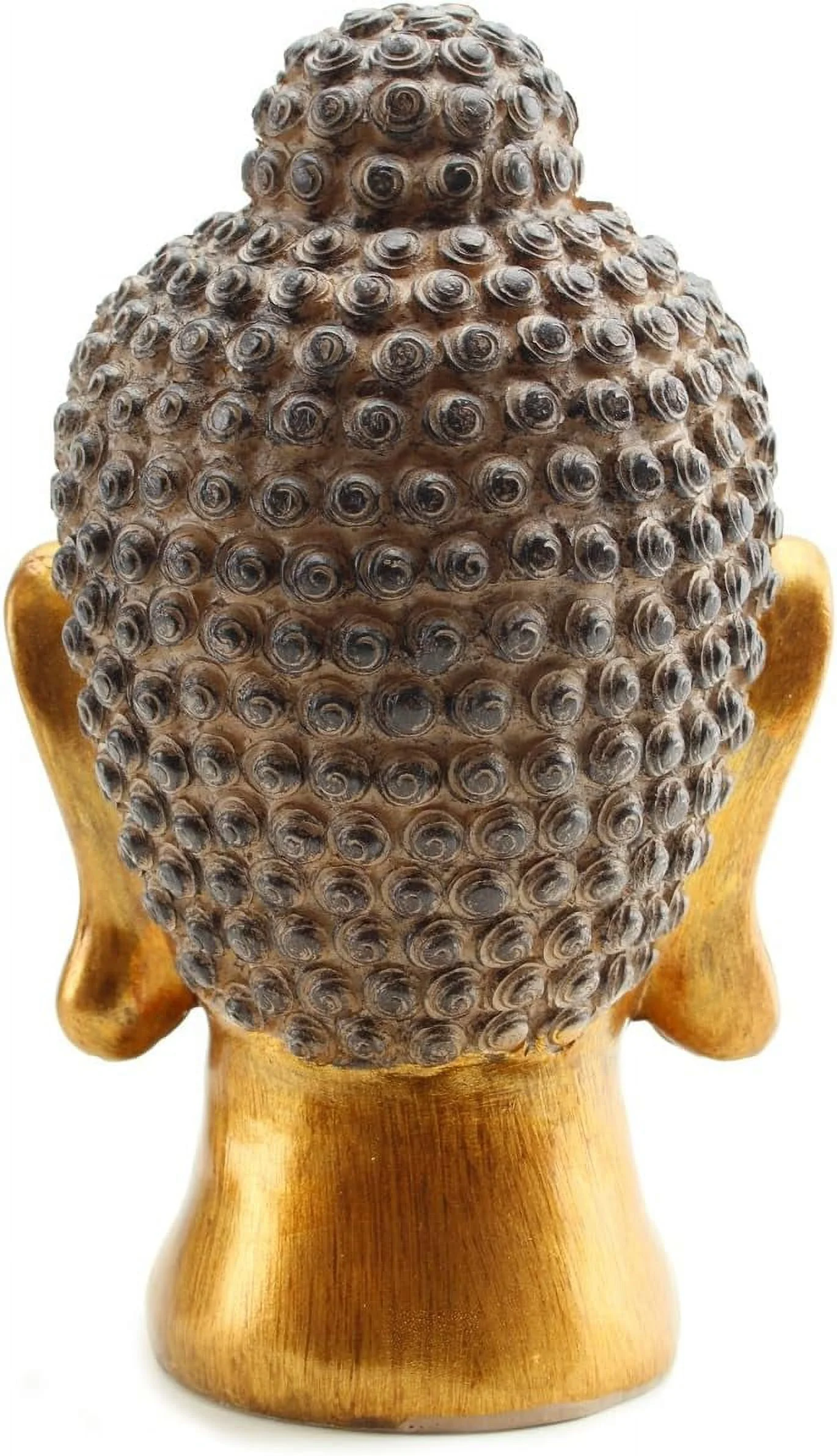 Smiling Meditating Buddha Shakyamuni Head Statue 8