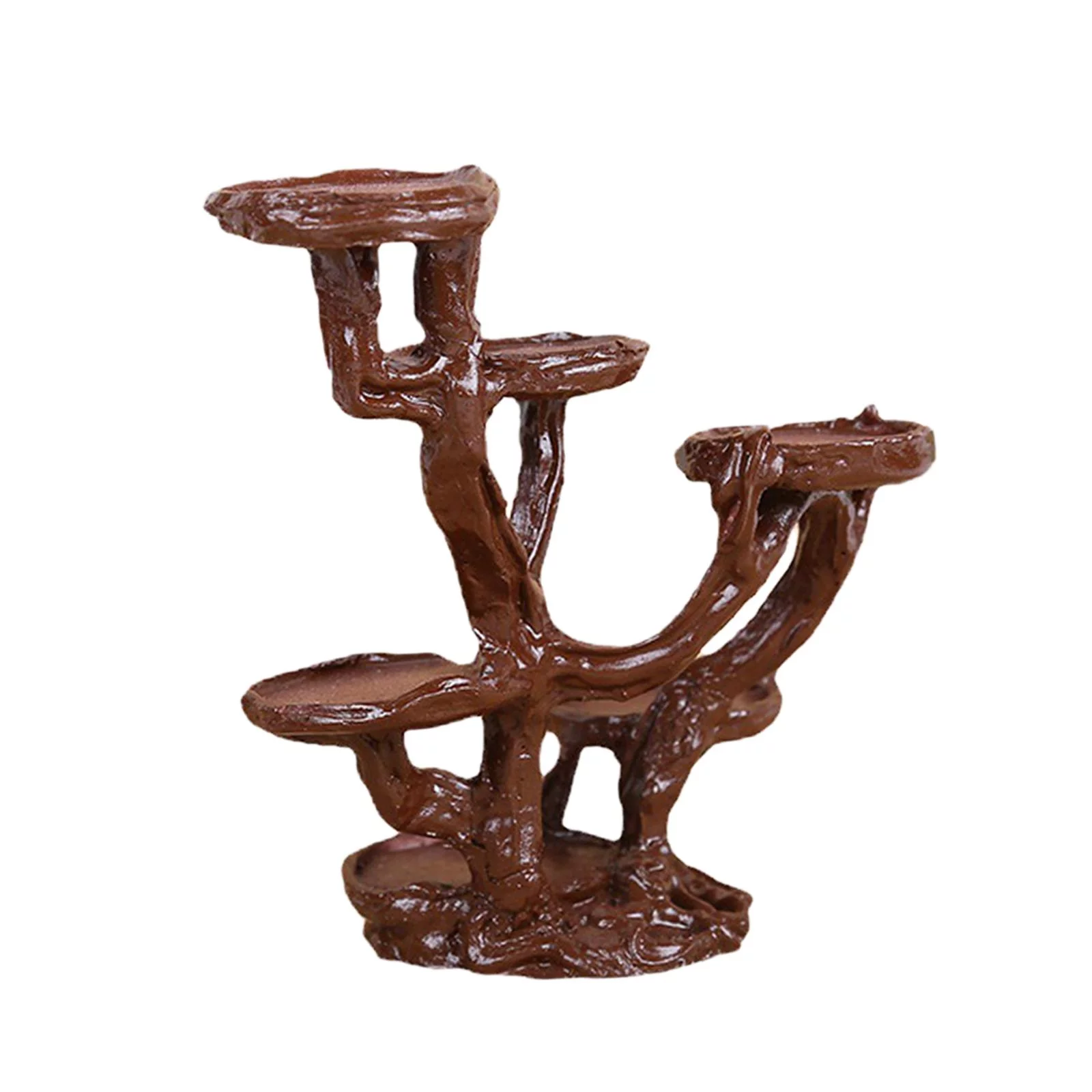 5-Layer Mini Resin Succulent Stand Windowsill Small Plant Stand Multi Layers Succulents Display Shelf Kitchen Windowsill Desk Tabletop Plant Holder